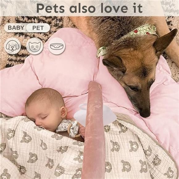 5-in-1 Thick & Plush Baby Play Gym, Baby Play Mats for Floor, Tummy Time Mat - Picture 6 of 6